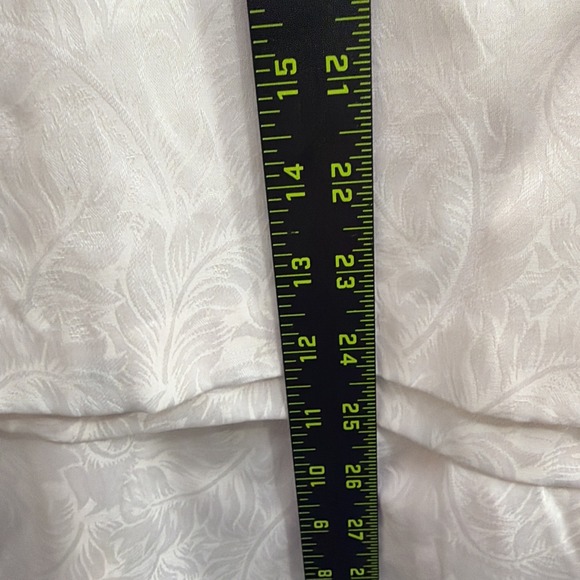 Oscar de la Renta Pink Satin Pajama Set Vintage 90s Jacquard Medium - Picture 8 of 13